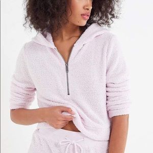 Marshmallow Half-Zip Hoodie Sweatshirt